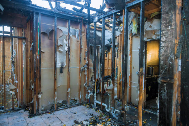 Professional Fire Damage Removal technician working in Marshville, NC